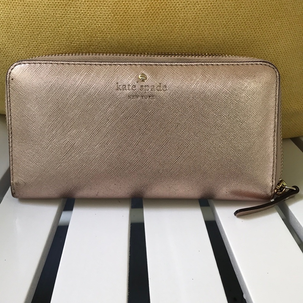Kate Spade rose gold Wallet